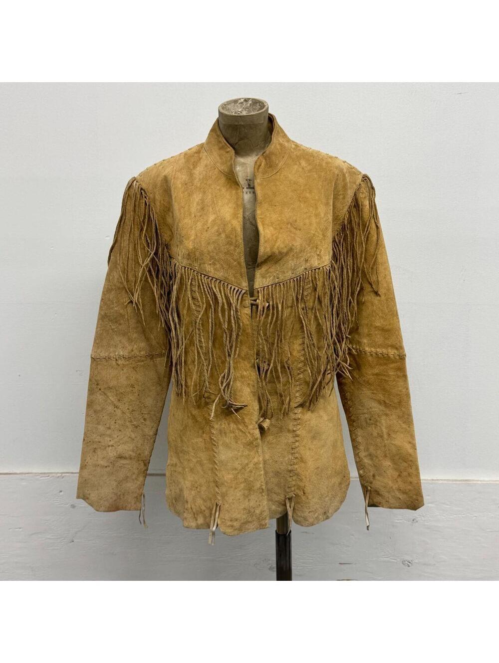 Vintage Scully Tan Buckskin Suede Western Fringe Jacket